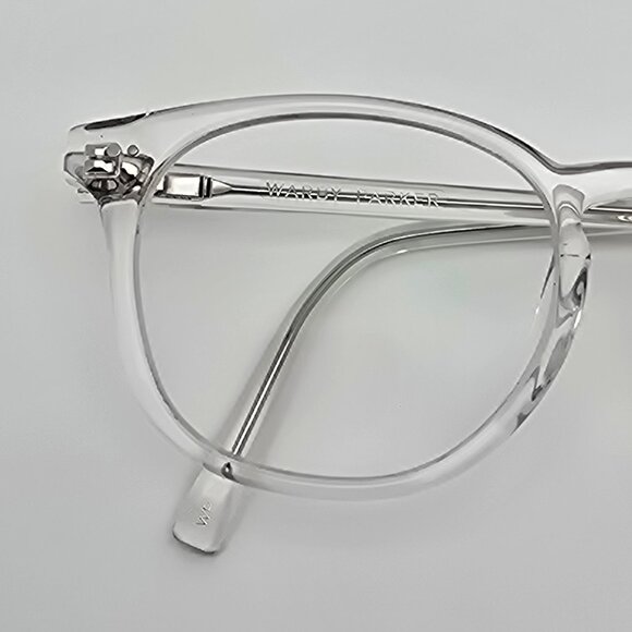 *SOLD*Warby Parker Carlton XW 500 Crystal Clear Eyeglasses Frame w/ Box and Case - Picture 15 of 16
